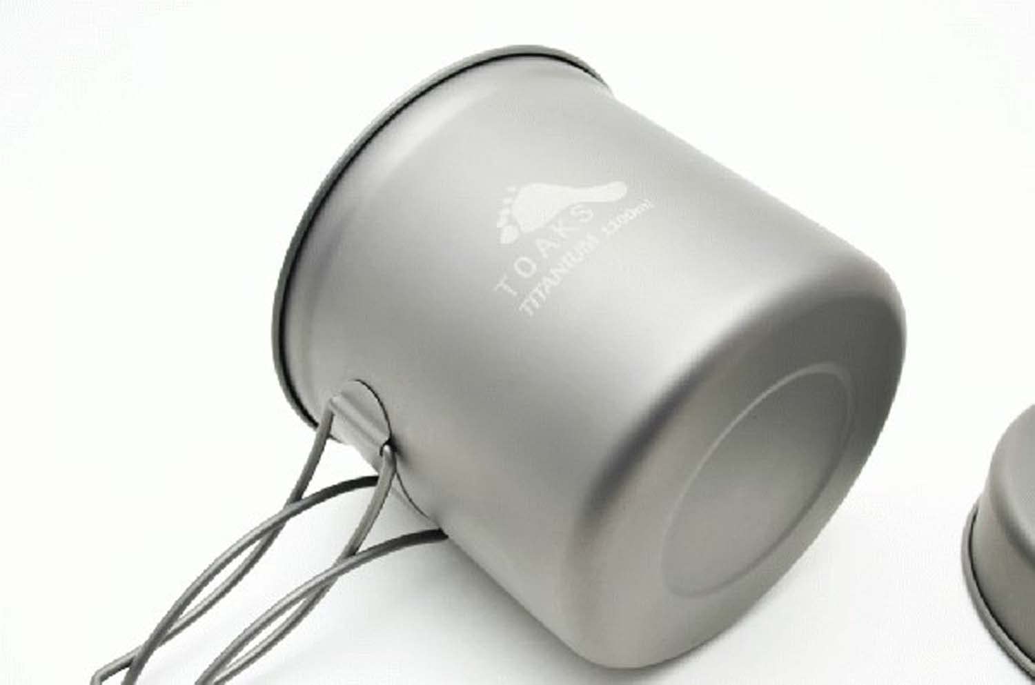 TOAKS トークス チタンクッカーセット 1100ml 750ml 2個セット TOAKS トークス チタンクッカーセット 1100ml 750ml 2個セット